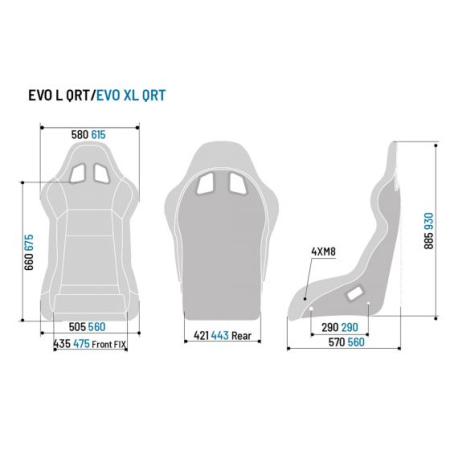 Sparco Evo L QRT Кресло для симрейсинга